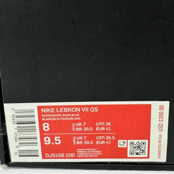 Nike LeBron 7 Los Angeles Dodgers Baseball Stich Men's Size 8M/9.5W BRAND NEW! - Picture 14 of 14